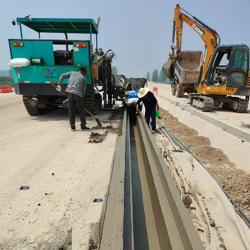 RWSP50CK Upgraded Rubber Crawler Concrete Slipform Paver
